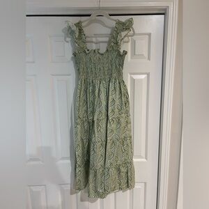 Hill House Home Ellie Dress in Green Paisley--Size L